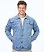 CME SHOWU Men's Casual Denim Jacket Slim Fit Fashion Classic Jean Coats(Light Blue,XXL)