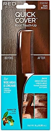 Kiss Quick Cover Gray Hair Touch Up Comb-On 0.28oz - CGC02 Dark Brown by Kiss