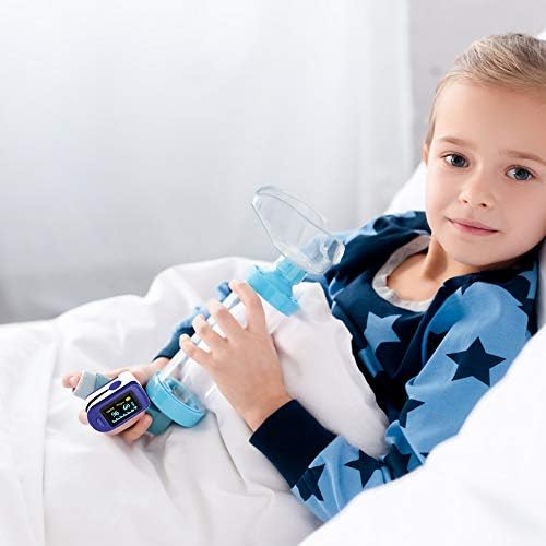 Pulse Oximeter, Oxygen saturation monitor, Oxygen Finger Monitor for Adult&Child kids SpO2 Blood Oxygen Saturation Level and Heart Rate Monitor, Include Batteries and Lanyard
