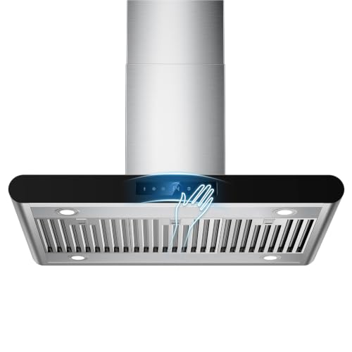 Image of 36 inch Island Range Hood 1200 CFM, Stainless Steel range hood
