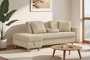 SCHGKOY ソファカチン ソファベッド 3人掛け 5waysアレンジ 大容量コンパクト収納 オートマン付き 左右側とも取り付けるアームレスト たくさん収納 レイアウト自由 クッション2個 折り畳み式 3Pセット 来客対応（キャメル色）