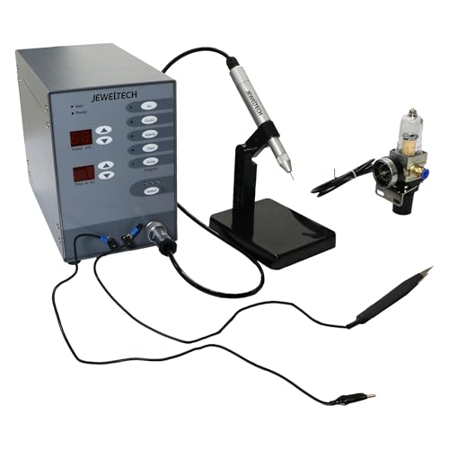 Image of JEWELTECH Automatic Pulse Touch Soldering Machine - Portable Metal Spot Welding Machine for Gold,Silver Jewellery and All Type Of Metal Welding Repair & Manufacturing