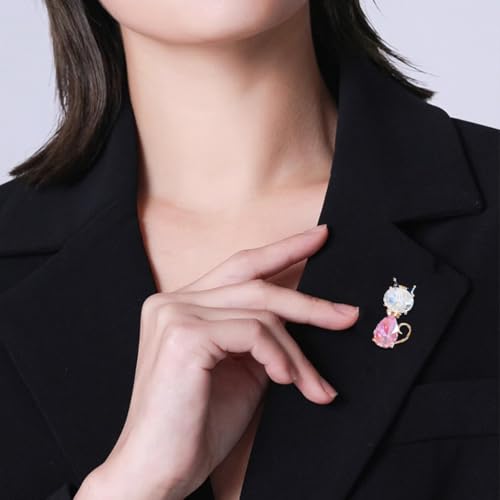 Image of Fashion Cute Crystal Animal Brooch Pins for Women Girls Cat Bird Corsage accessory Pin delicate accessory Party Ceremony