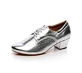  Minitoo , Damen Tanzschuhe , silber - Silver-4cm Heel - Größe: 36