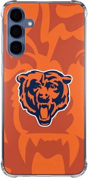 Skinit Clear Phone Case Compatible with Galaxy A35 5G - Officially Licensed NFL Chicago Bears Double Vision Design