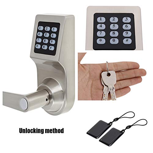 Serrure de porte à code électronique à quatre méthodes de déverrouillage - 3