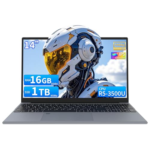 AocBook 14�C���`�m�[�g�p�\�R���ARyzen 5 3500U (�ő�3.7GHz) �N�A�b�h�R�A�v���Z�b�T�A16GB DDR4 RAM�ANVMe SSD�A���߉\�ȃ^�b�`�p�b�h�t���|�[�^�u���m�[�g�u�b�N�A�v���C�o�V�[�E�F�u�J���[�X�C�b�`-�O���[ (