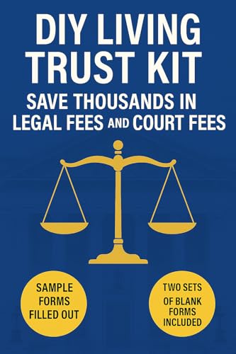 DIY Living Trust Form Kit with Sample Documents and Blank Forms, Avoid Probate Estate Planning Package