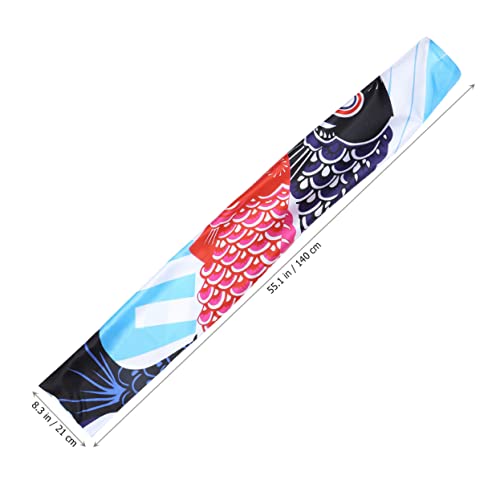 Drapeaux muraux de carpe en satin pour habiller un mur extérieur vide - 8