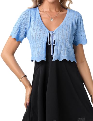 Gyabnw Damen Bolero - Elegantes Boleros Strickjacke für vielseitige Outfits