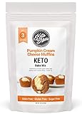 KetoBakes Low Carb Pumpkin Cream Cheese Muffin Mix - 3g Net Carbs - Clean Keto and Gluten Free...