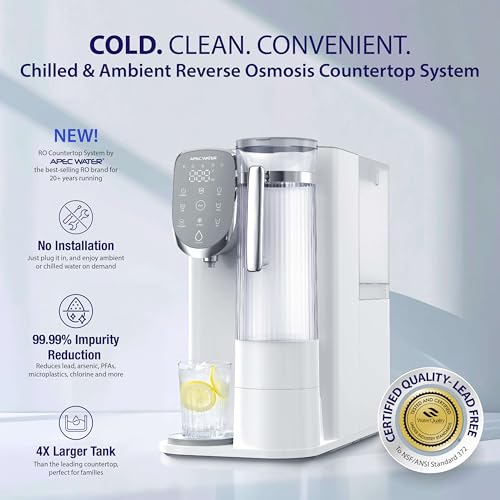 Image of APEC Water Countertop Reverse Osmosis Filter, Chills to 40F, 6 Stage