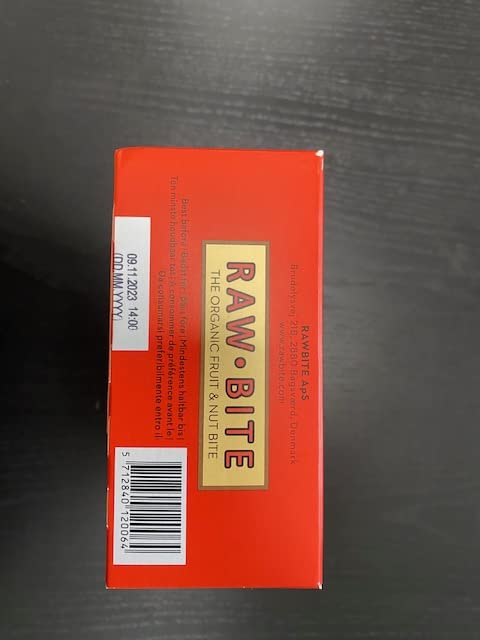 RAWBITE APPLE CINNAMON in der 12er Box- Vegan, glutenfrei & ohne Zuckerzusatz (enthält von Natur aus Zucker) - Bio Frucht-Nuss-Riegel mit Apfel & Zimt (12 x 50 g)