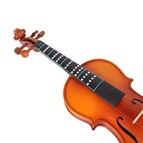 Adesivo de braço de violino 4/4, adesivo removível de nota de violino adesivo de braço de dedo de vi