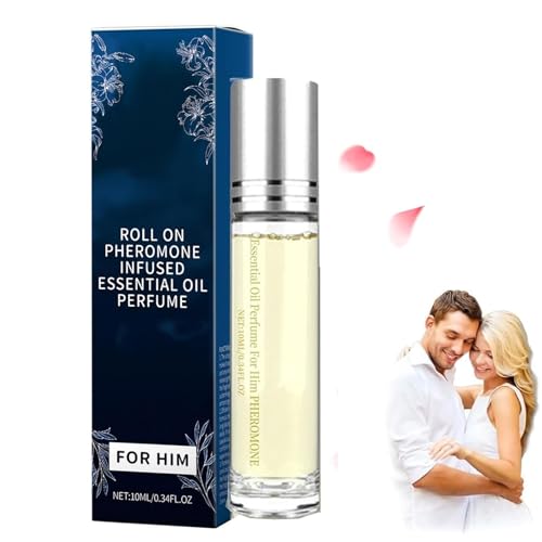 Roll on Perfume for Women, Long-Lasting &amp; Addictive Refreshing Perfume Oil Fragrance, Romantic Fragrances, Portable Body Perfumes for Women (Blue)