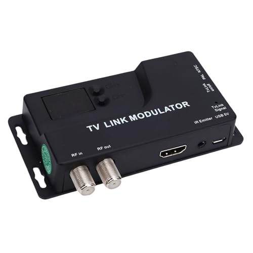 Tosuny Modulador HDMI RF, Convertidor HDMI a Coaxial 1080P con Formato NTSC/PAL, para de Cable de Hotel de TV Antiguo, Compatible con Reproductores Multimedia de Transmisión y