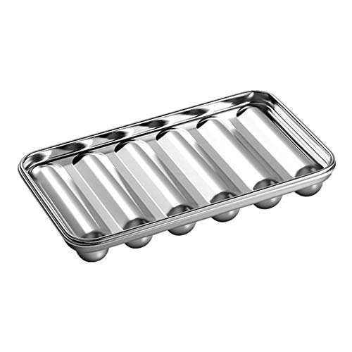 AUTUUCKEE Four de cuisson anti-adhésif en acier inoxydable pour saucisses faites maison - Plateau résistant à la chaleur (argent) Cover