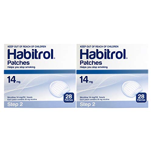 Novartis Habitrol 14mg Nicotine Patches, Step 2. Stop Smoking. 2 Boxes of 28 Each (56 Patches) 14 MG