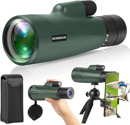 Zoom Monokulars Teleskop, Hochleistungs Monokulars Teleskop für Smartphone mit Stativ, HD Monokulars für Erwachsene, größere Vision Monokulare für Wandern Jagd Stargazing Vogelbeobachtung (Green) Zoom Monokulars Teleskop, Hochleistungs Monokulars Teleskop für Smartphone mit Stativ, HD Monokulars für Erwachsene, größere Vision Monokulare für Wandern Jagd Stargazing Vogelbeobachtung (Green)