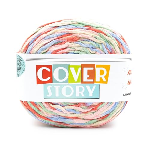 Lion Brand Yarn, Cover Story Super Bulky Blanket Yarn for