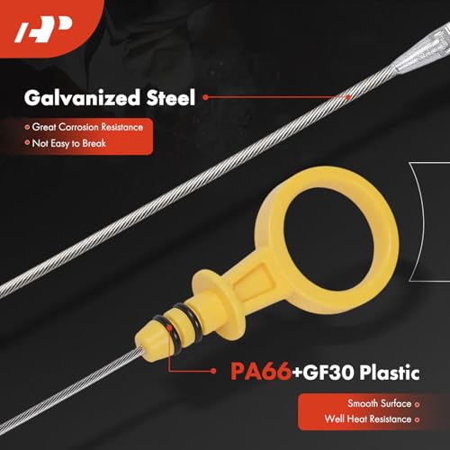 A-Premium 5.3L 6.2L 6.6L Engine Oil Dipstick Compatible with Chevrolet Silverado 1500 LTD 2022, Silverado 2500 3500 HD, Tahoe, Suburban & GMC Sierra 1500 Limited, Yukon XL & Cadillac Escalade ESV by A-Premium - Used condition - Image 4