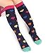 Compression Socks Women 15-20mmHg Knee High Nursing Compressions Sock for Pregnancy, Nurses, Maternity, Travel, Flight, L/XL, 3 Pack, All Heart, Ekg