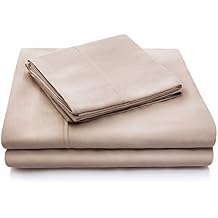 طقم وسائد وملاءات من Malouf Soft and Eco Friendly Tencel، Split King، Ecru