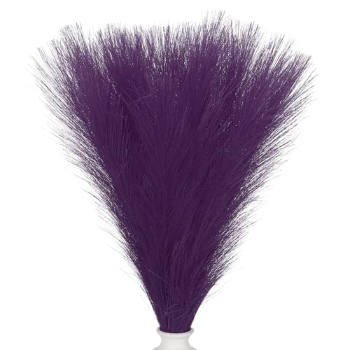 Pampa artificial pequeña morada de 45cm para jarrón y decoración interior 2
