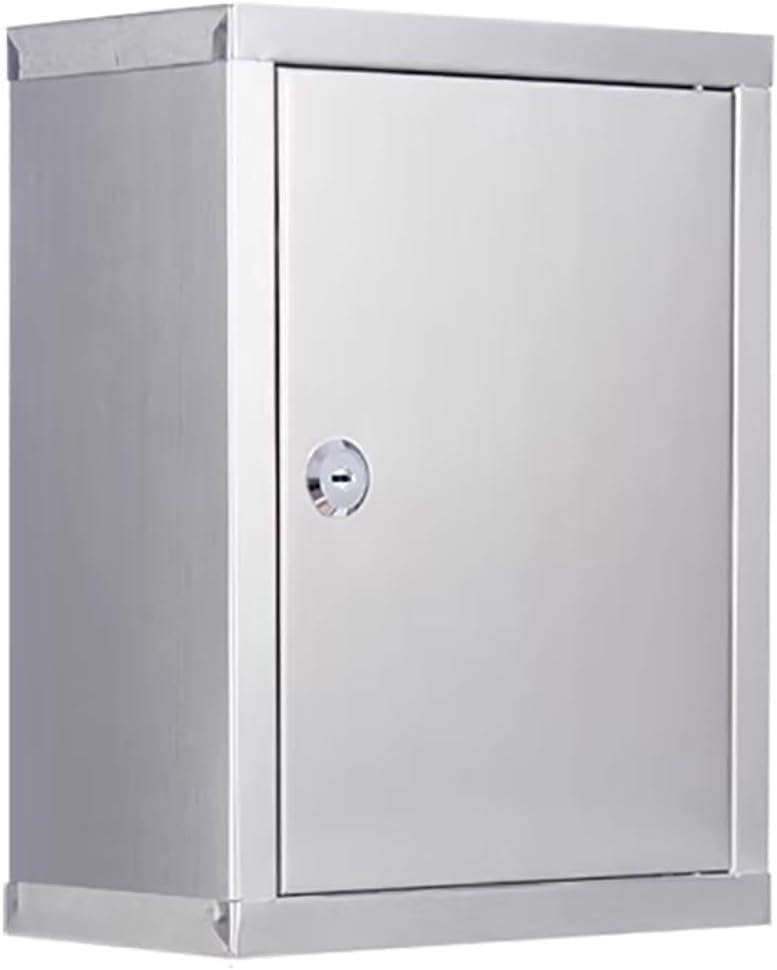 Rust Resistant Metal Post Box, Security Mail Box, Ample Storage Space to Accommodate Letter, Magazine, Wall Mount Mailbox for Home(3001)