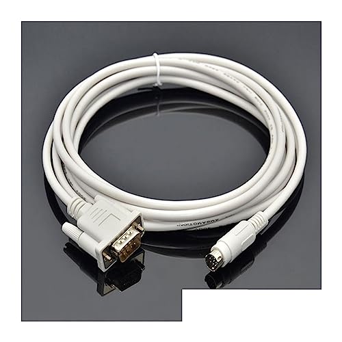 RIDENS Suitable Veinview MT6000 SeriesToch Screen Connect to FX Series PLC Programming Cable MT6000-FX MT8000-FX (Color : White Color, Size : 2.5M)