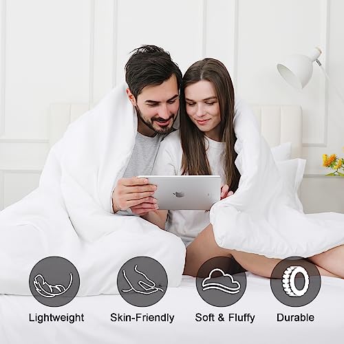 Phf Ultra Soft Comforter Sets King-7 Pieces Bed In A Bag Comforter & Sheet Set All Season-Comfy Lightweight Bedding Set Comforter, Sheets, Pillowcases & Shams, White #TOP1