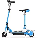 MAXTRA E120 Electric Scooter with Removable Seat for Kids Ages 6-12 - Up to 10mph, Foldable and Adjustable, 2 Rides in 1