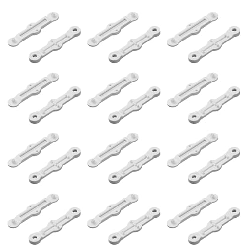 Anwangda - Anwangda Lot de 12 clips de moustiquaire autocollants en plastique pour fenêtre, boucles de montage sans perçage, pour cuisine, porte de balcon (blanc) - -20%