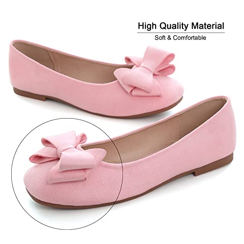 Image of Dear Time Women's Flats Shoes Bowknot Dressy Ballets Loafers Wedding Business Casual Walking Shoes