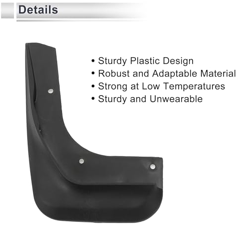 Image of X AUTOHAUX 1set Front and Rear Mud Flaps Splash Guards Mud Guards for Volvo V40 2013-2019 W /Mount Accessories