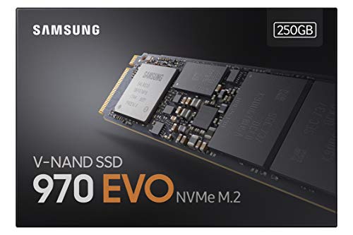 SSD 250GB SAMSUNG 970 EVO M.2 PCIe Gen 3.0 NVMe - Modelo MZ-V7E250BW