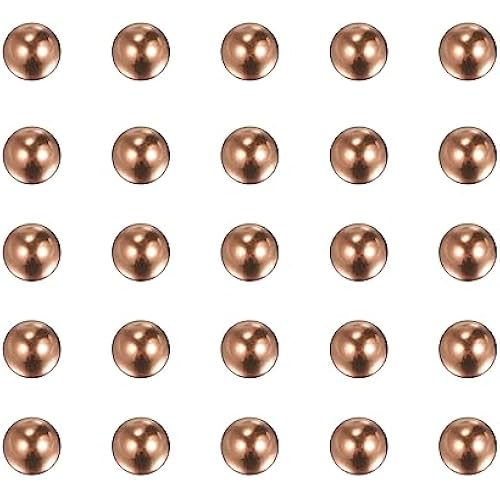 HARFINGTON 100pcs 3.5mm Precision Solid Copper Bearing Balls for Bearings