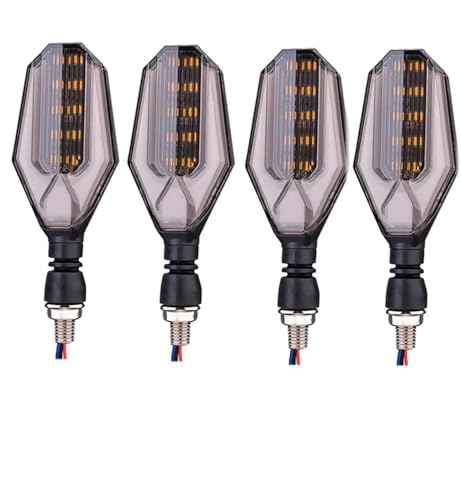 Luces de giro para motocicleta de 12V luz ámbar intermitente
