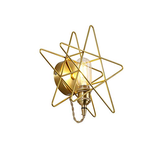 Vélo industriel créatif pentagramme lampe en laiton pour salon