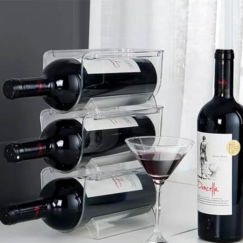 Suporte Organizador para Garrafas de Vinho para Geladeira Empilhável My Box 2 peças - Lyor