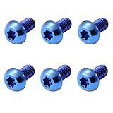 Dymoece Titanium Bicycle Disc Brake Rotor Bolts M5 x 10mm