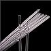 BJWFL 10pcs Clear Rods Borosilicate Glass, Straight Agitator Stirrer Solid Circular Bars for Industrial(7x200mm)
