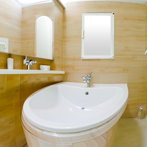 Image of PGen Small Size Mini Wall Mounted Mirror Storage Cabinet Organiser Shelf for Bathroom Kitchen Washbasin Dressing Room (Ivory)