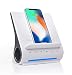 Azpen Dockall D108 - Qi Wireless Fast Charging Docking Station with Upgraded Bluetooth Speaker System White Color