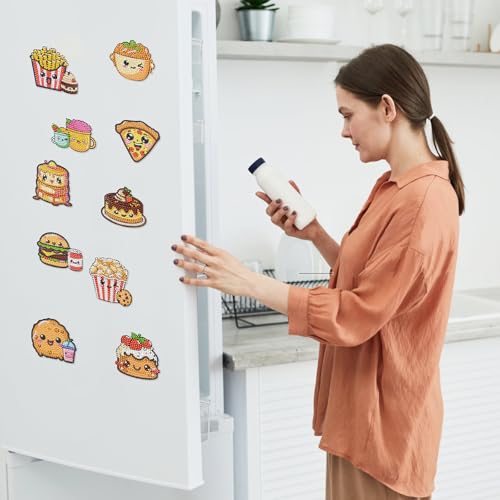 Imanes Decorativos para Refrigerador 12 pcs DIY miniatura 7
