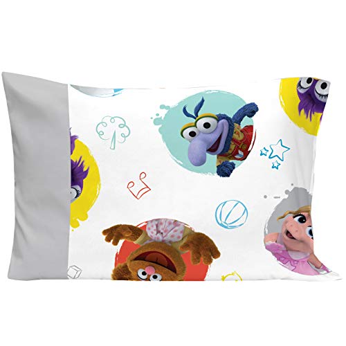 Disney Muppet Babies Friendship Turquoise, Grey, Yellow, Orange and White 4 Piece Toddler Bed Set - Thumbnail 4