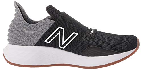 New Balance Baby Boys Fresh Foam Roav V1 Slip-On Sneaker, Black/Light Aluminum, 11.5 Wide Little Kid Us #TOP5