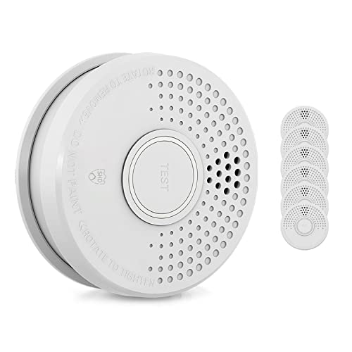 SHD Rauchmelder Set wechselbare Batterien (7X) - DIN EN14604 Geprüft & BSI-Zertifiziert, Brandmelder mit Stummschaltung & Selbsttest Funktion, Rauchmelder Magnethalter geeignet, Feuermelder