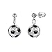 Produktbild PROSTEEL Damen Mädchen Ohrringe Edelstahl 3D Fußball Design Ohrhänger Ball Form Ohrringe Ohrschmuck, silber