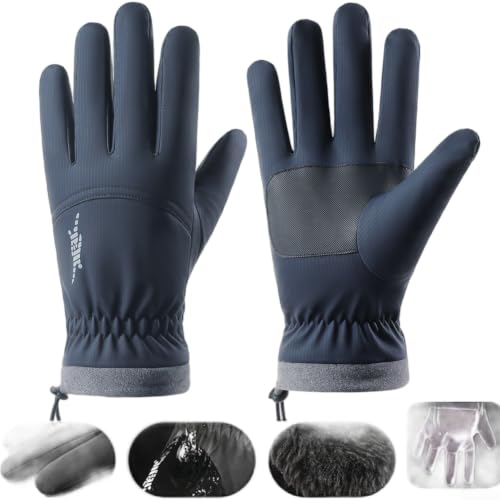 Guantes de esquí para hombre y mujer PureBowlic con forro polar térmico 2